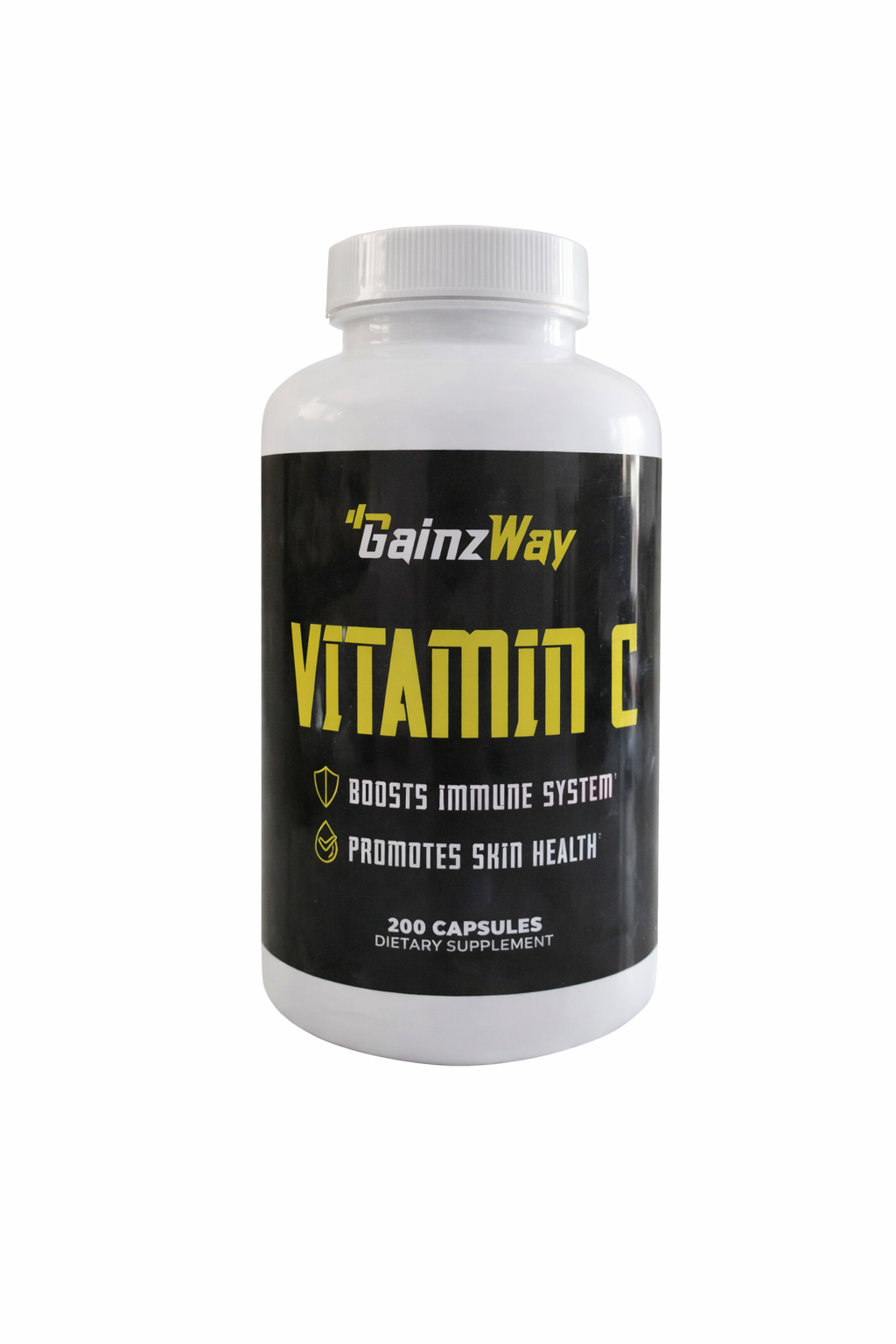 Gainzway Vitamin C Capsules, 1500 mg, 200 Capsule Count, 100 Servings - Immune Support, Overall Health